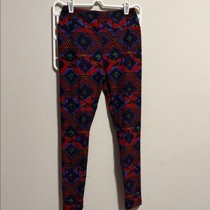 Women’s Lularoe colorful geometric leggings
